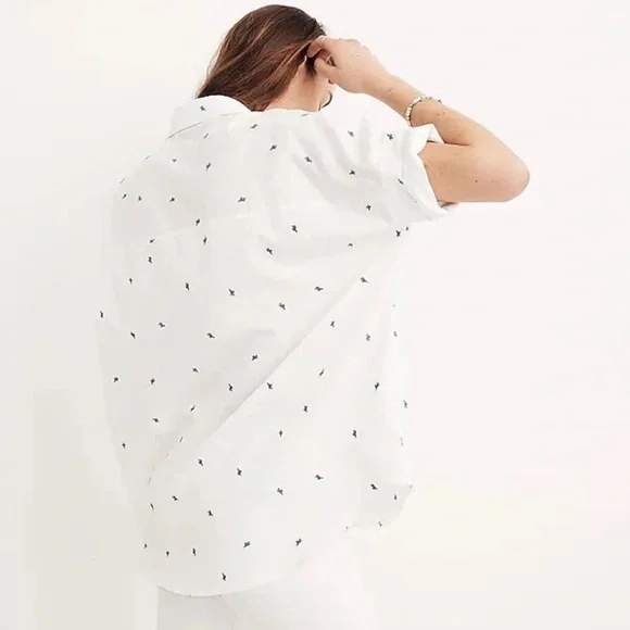 Madewell Embroidered Cactus Shirt - Picture 2 of 7